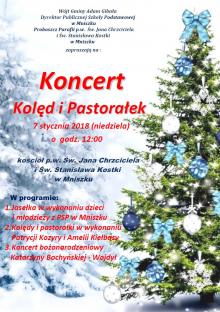 Zaproszenie na Koncert Kolęd i Pastorałek